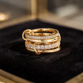 ✨ Luxury Gold-Plated Crystal Ring ✨