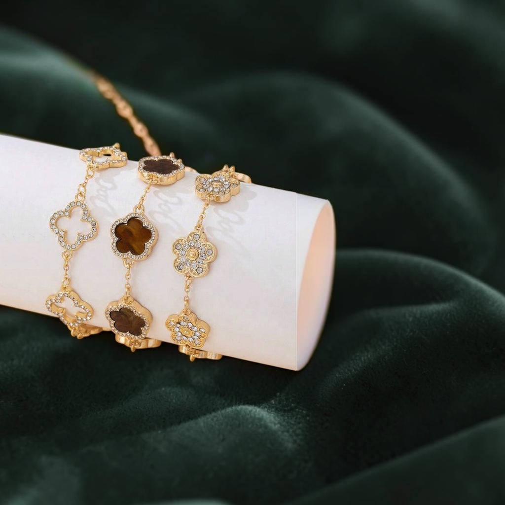 ✨ Luxuriöse Kleeblatt-Armband Kollektion ✨