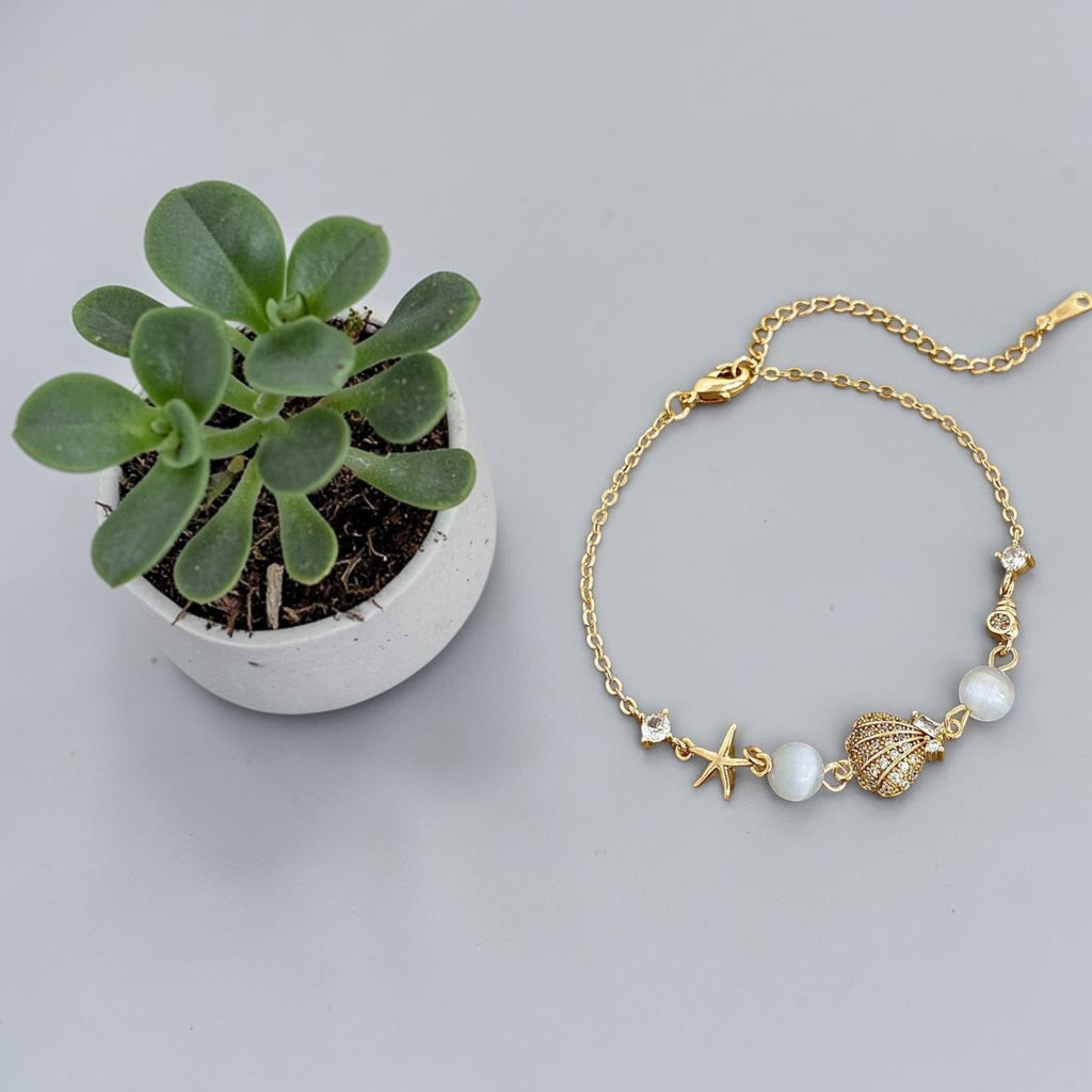 ✨ Ocean Pearl Charm Armband ✨