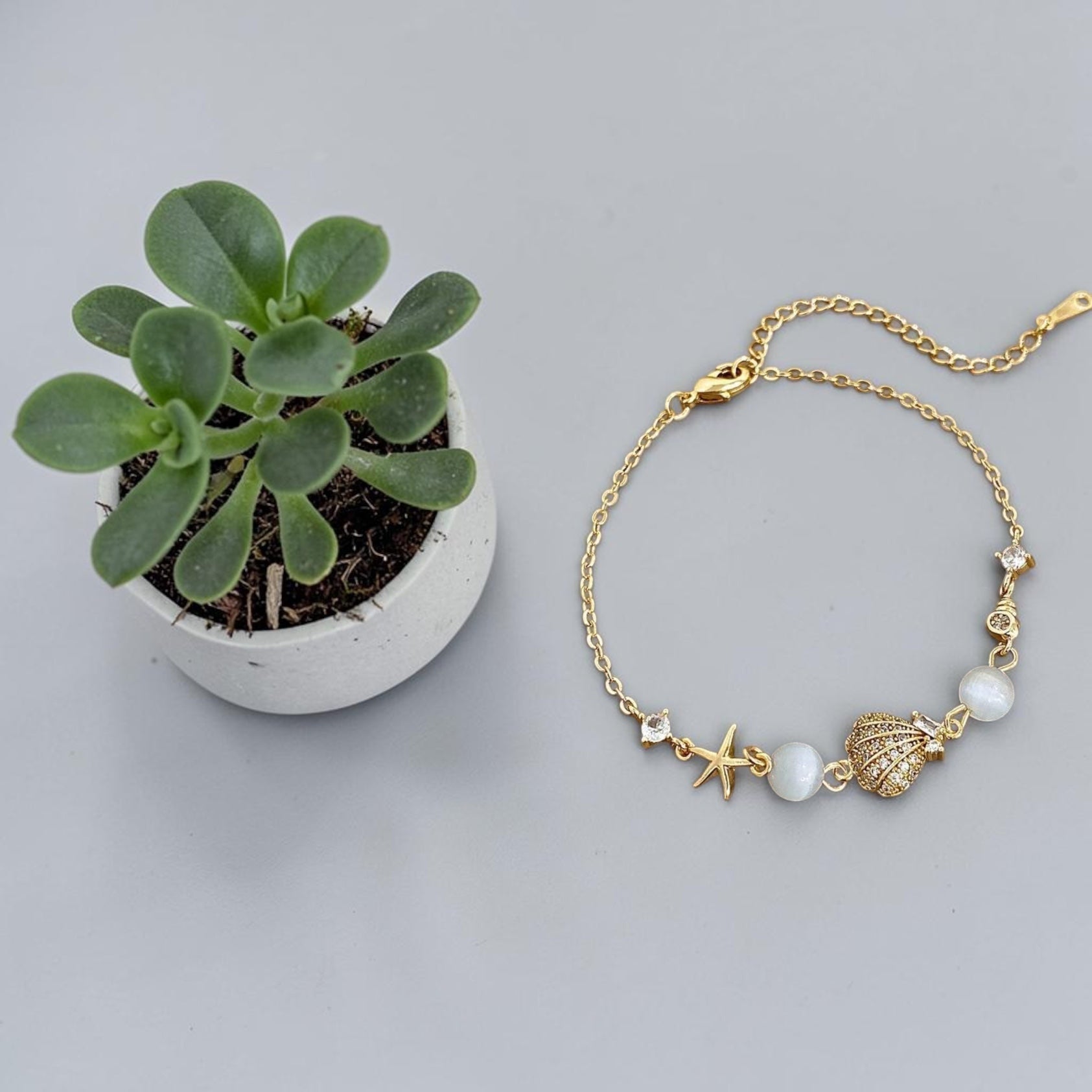 ✨ Ocean Pearl Charm Armband ✨