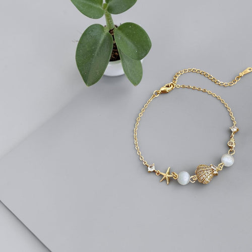 ✨ Ocean Pearl Charm Armband ✨